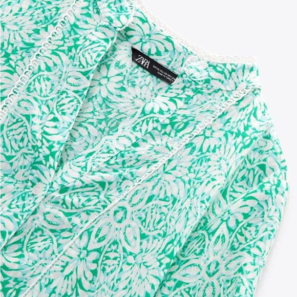 ZARA PRINTED MINI DRESS - Picture 8 of 8